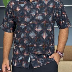 Luxury Drop Shoulder Half Sleeve Shirt-HSDS-109