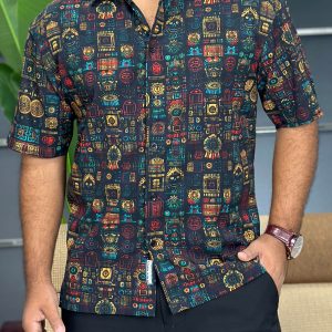 Luxury Drop Shoulder Half Sleeve Shirt-HSDS-107