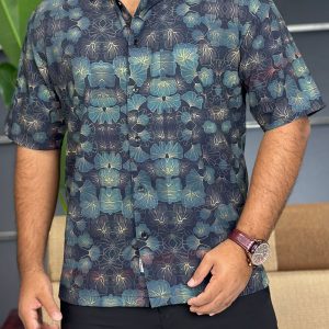 Luxury Drop Shoulder Half Sleeve Shirt-HSDS-108