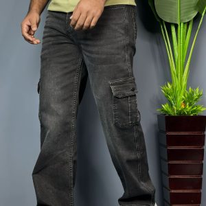 Men’s Denim Cargo Baggy Pant-RLBD-104